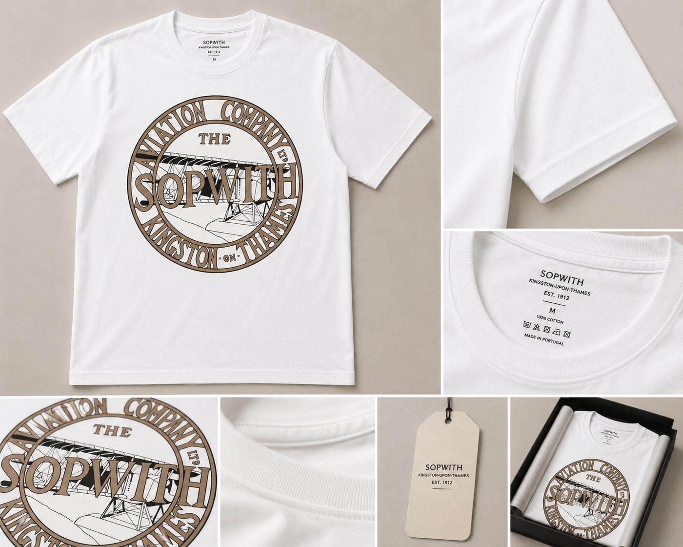 Sopwith Aviation Company roundel print t-shirt
