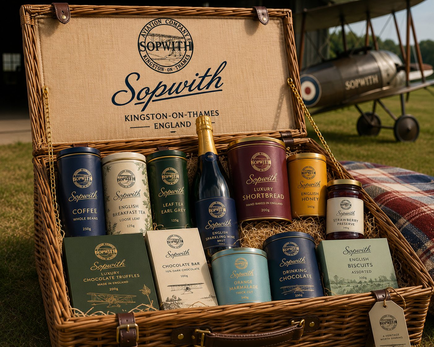 The Sopwith hamper — a heritage picnic collection